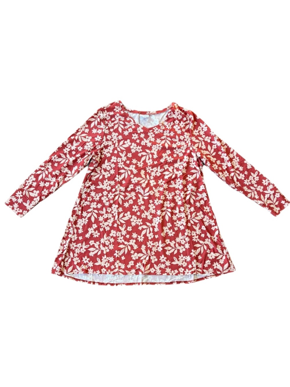 LuLaRoe Elizabeth Floral Long Sleeve Swing Top